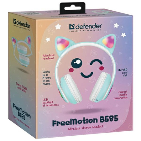 DEFENDER SŁUCHAWKI BLUETOOTH FREEMOTIONB585 DO TELEFONÓW I KOMPUTERÓW 63588