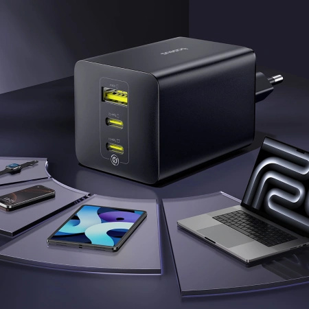 Ładowarka sieciowa Baseus EnerFill FE11 100W 2 x USB-C + USB-A - czarna