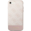 Etui Guess GUHCI8G4GLPI na iPhone 7 / 8 / SE 2020 / SE 2022 - różowe 4G Stripe Collection