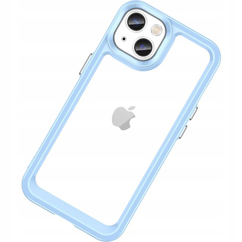 Outer Space Case etui iPhone 14 Plus sztywny pokrowiec z żelową ramką niebieski