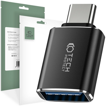 TECH-PROTECT ADAPTER USB-C DO USB OTG DO ANDROID XIAOMI OPPO WIELOFUNKCYJNY