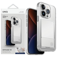 UNIQ etui Air Fender ID iPhone 15 Pro 6.1" nude transparent Cardslot