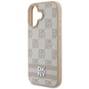 DKNY CASE DO IPHONE 16 6.1 Z PASKAMI PRINTED STRIPES I CHECKERED PATTERN