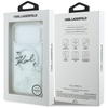 Etui Karl Lagerfeld Liquid Glitter Karl  Script Logo MagSafe do iPhone 17 Pro przezroczysty