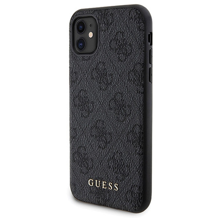 Zestaw Guess GUBPM5N614GEMGK iPhone11 6.1 hardcase + Powerbank 5000mAh MagSafe czarny/black 4G Metal Logo