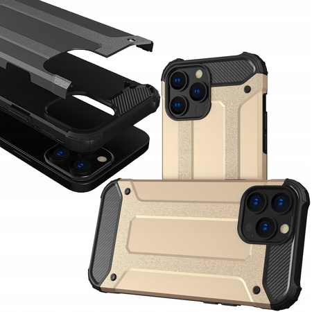 HURTEL POKROWIEC HYBRYDOWY PANCERNY DO IPHONE 13 PRO ZŁOTY WYSOKA OCHRONA