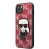 Etui Karl Lagerfeld KLHCP13SPMNIKPI na iPhone 13 mini hardcase - czerwone Monogram Ikonik Patch