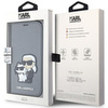 Etui Karl Lagerfeld KLBKP14SSANKCPG na iPhone 14 bookcase - srebrne Saffiano Karl&Choupette