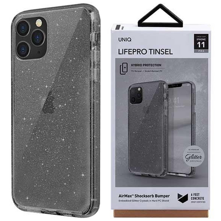 Etui Uniq LifePro Tinsel na iPhone 11 Pro Max - czarne