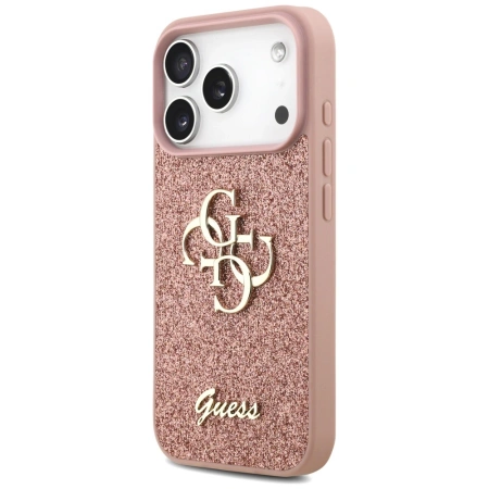 GUESS ETUI FIXED GLITTER BIG 4G DO IPHONE 17 PRO LUKSUSOWY DESIGNERS