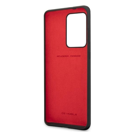 Etui Ferrari Hardcase Silicone na Samsung Galaxy S20 Ultra - czarne