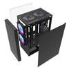 Obudowa komputerowa Darkflash A290 (czarna) + 3 wentylatory