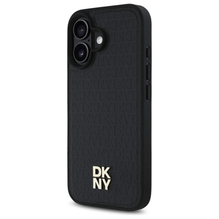 DKNY ETUI HARDCASE DO IPHONE 16 6.1 DO MAGSAFE REPEAT LOGO PATTERN DESIGN