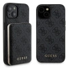 Zestaw Guess GUBPM5P15S4GEMGK iPhone15 6.1 hardcase + Powerbank 5000mAh MagSafe czarny/black 4G Metal Logo