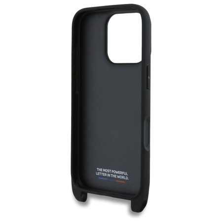 BMW BMHCP16X23PSVTK iPhone 16 Pro Max    6.9 czarny/black hardcase M Edition Carbon Tricolor Lines & Strap