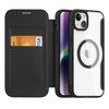 Etui magnetyczne z klapką Dux Ducis Skin X Pro z MagSafe do iPhone 15 - czarne