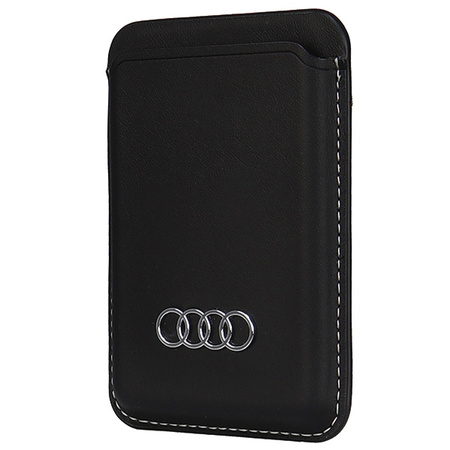 AUDI ETUI DO MAGSAFE IPHONE 15 14 13 12 WALLET Z MIEJSCEM NA KARTY SKÓRZANE