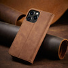 Magnet Fancy Case etui do iPhone 13 Pro Max pokrowiec portfel na karty kartę podstawka brązowy