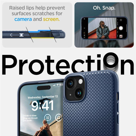 SPIGEN MAG ARMOR MAGSAFE IPHONE 15 NAVY BLUE
