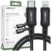 Acefast kabel MFI USB Typ C - Lightning 1,8m, 30W, 3A czarny (C4-01 C Black)