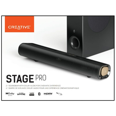 Soundbar 2.1 Creative Stage Pro          z subwooferem Bluetooth 5.3