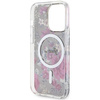 Etui Guess GUHMP14LHCFWSA na iPhone 14 Pro zielony/khaki hardcase Flower MagSafe