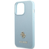 Guess GUHCP13LPS4MB iPhone 13 Pro / 13 6,1" niebieski/blue hardcase Saffiano 4G Small Metal Logo