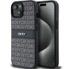 DKNY ETUI HARDCASE DO IPHONE 15 14 13 6.1 Z METALOWYM LOGO I MONO STRIPE