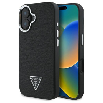 GUESS ETUI HARDCASE GRAINED TRIANGLE DO IPHONE 16 6.1 DO MAGSAFE ELEGANCKA
