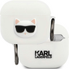 Karl Lagerfeld KLACA3SILCHWH AirPods 3 cover biały/white Silicone Choupette