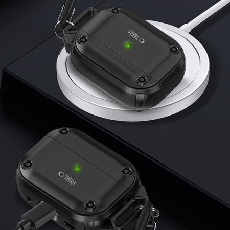 TECH-PROTECT ROUGH HOOK ETUI DO APPLE AIRPODS PRO 1 2 OCHRONA W STRUKTURZE