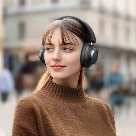 MCDODO SŁUCHAWKI BEZPRZEWODOWE NAUSZNE BLUETOOTH Z MIKROFONEM ANC CZARNE
