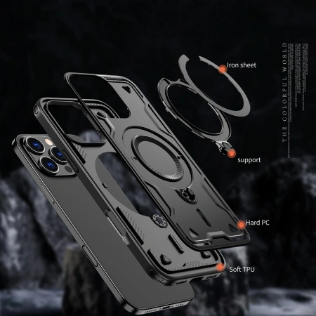 HURTEL ETUI HYBRID ARMOR TRENDY DO IPHONE 16 PRO MAX Z DO MAGSAFE