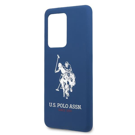 Etui U.S. Polo Assn. Silicone Collection na Samsung Galaxy S20 Ultra - granatowe