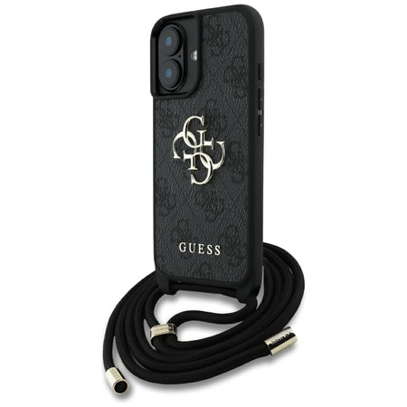 GUESS ETUI POKROWIEC DO IPHONE 16 PLUS 4G BIG LOGO CORD STAP CROSSBODY TPU