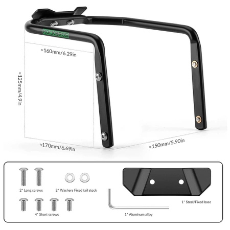 Wielofunkcyjny uchwyt Rockbros 31210013001 stabilizator torby podsiodłowej - czarny