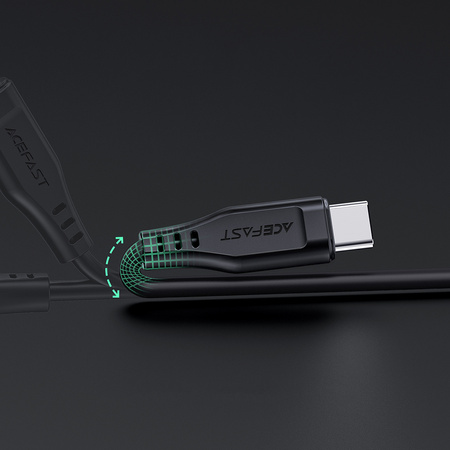 Acefast kabel MFI USB Typ C - Lightning 1,2m, 30W, 3A biały (C3-01 white)