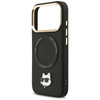 Etui Karl Lagerfeld Big Strap Choupette  Metal Logo MagSafe do iPhone 17 Pro Max czarny