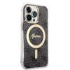 Guess zestaw ładowarka MagSafe + etui do iPhone 13 Pro Max 6,7" czarne 4G Print (GUBPP13XH4EACSK)