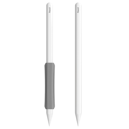 Stoyobe Silicone Holder uchwyt silikonowy dla Apple Pencil 1 / Apple Pencil 2 / Huawei M-Pencil szary