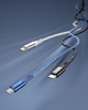 INNOSTYLE POWERFLEX KABEL USB-C LIGHTNING MFI SZYBKIEGO ŁADOWANIA DO IPHONE KEVLAR 2M SREBRNY