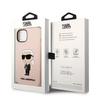 Karl Lagerfeld KLHMP14SSNIKBCP iPhone 14 6,1" hardcase różowy/pink Silicone Ikonik Magsafe