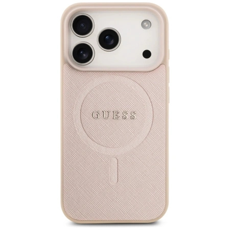 GUESS ETUI SAFFIANO CLASSIC LOGO MAGSAFE DO IPHONE 17 PRO OCHRONA