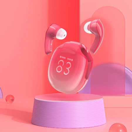 Słuchawki bezprzewodowe Acefast T9 Bluetooth 5.3 douszne - czerwone
