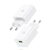 USAMS ŁADOWARKA SIECIOWA 18W Z KABLEM DO LIGHTNING IPHONE 11 12 13 14 15