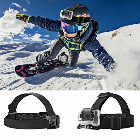 TECH-PROTECT GA100 MOCOWANIE NA GŁOWĘ DO GOPRO DJI DO SPORTÓW EKSTREMALNYCH