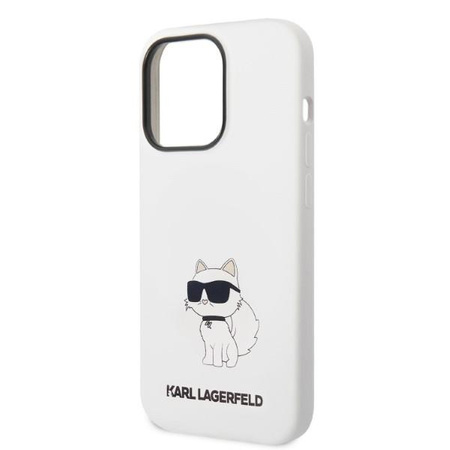 Karl Lagerfeld KLHCP14XSNCHBCH iPhone 14 Pro Max 6,7" hardcase biały/white Silicone Choupette