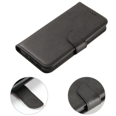 Magnet Case elegancki futerał etui pokrowiec z klapką i funkcją podstawki Vivo Y51 2020 / Y51A czarny