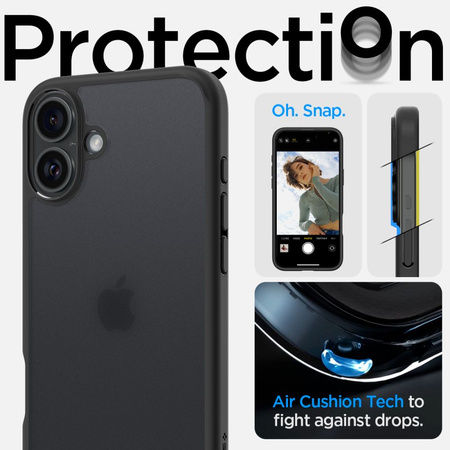 SPIGEN POKROWIEC ULTRA HYBRID DO IPHONE 16 OCHRONNY Z MAGNETYCZNYM SYSTEMEM