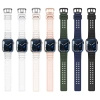 Strap Triple Protection pasek Apple Watch SE, 8, 7, 6, 5, 4, 3, 2, 1 (41, 40, 38 mm) opaska bransoleta granatowy